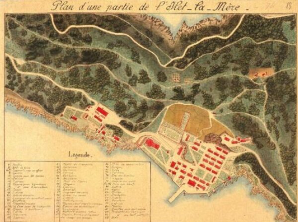 Plan du bagne de l'îlet la mère